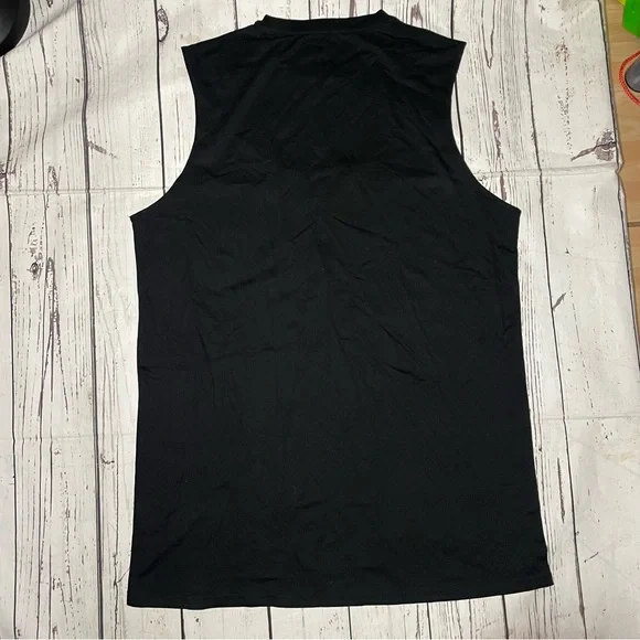 Def Leppard 1983 "Rock & Roll" Women's Black Sleeveless Graphic Tank shirt dress - Picture 2 of 6